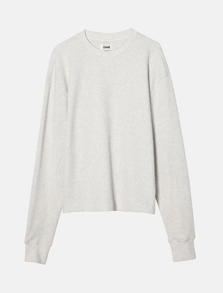 be kind logo | elwood core thermal long sleeve | chocolate